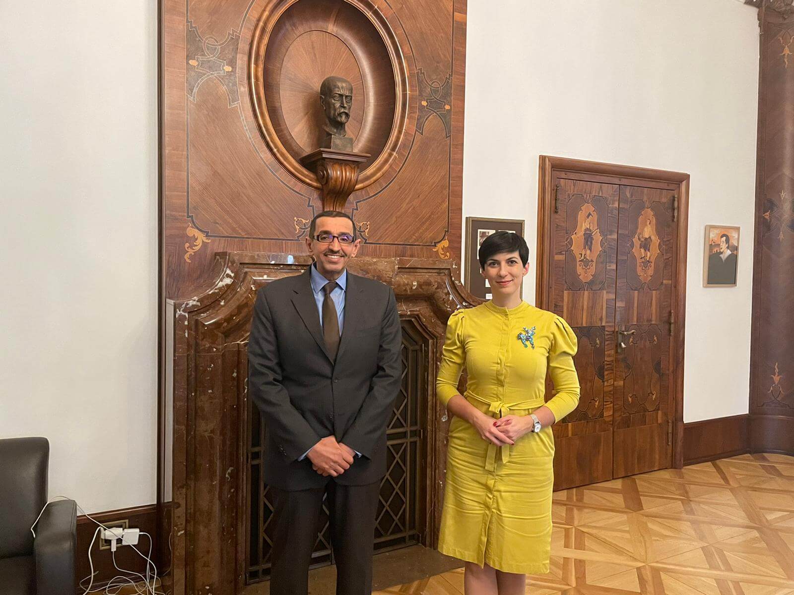 Jeho Excelence velvyslanec Abdullah Al-Rasheed se setkal s předsedkyní Poslanecké Sněmovny Parlamentu ČR a předsedkyní st